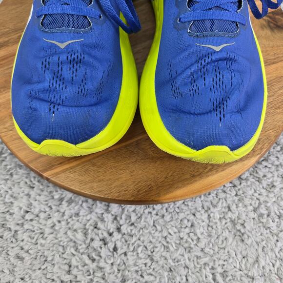 Hoka One One Carbon X Royal Blue Green Athletic Gym Daily Running Shoe Mens 11 - Picture 6 of 13